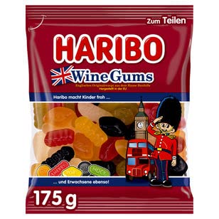 HARIBO Wine Gums, 22er Pack (22 x 175g) von HARIBO