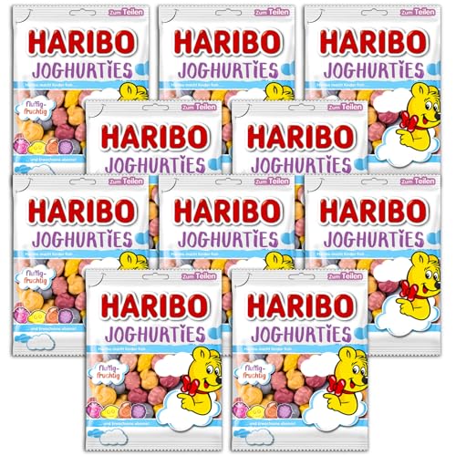 10 er Pack Haribo Joghurties 10 x 160g Fruchtgummi mit Magermilchjoghurtpulver 10 er Pack Haribo Joghurties 10 x 160g Fruchtgummi mit Magermilchjoghurtpulver von HARIBO