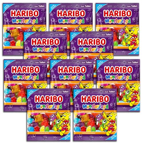 10 er Pack Haribo Monsterjagd 10 x 175g Fruchtgummi 10 er Pack Haribo Monsterjagd 10 x 175g Fruchtgummi von HARIBO