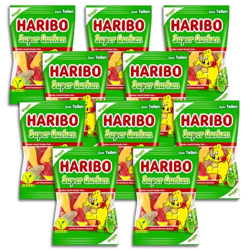 10 er Pack Haribo Super Gurken vegan 10 x 175g 10 er Pack Haribo Super Gurken vegan 10 x 175g von HARIBO