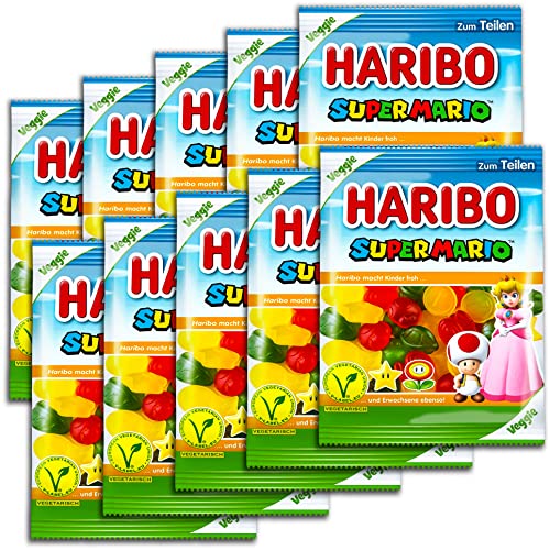 10 er Pack Haribo Super Mario veggie 10 x 175g 10 er Pack Haribo Super Mario veggie 10 x 175g von HARIBO