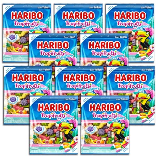 10 er Pack Haribo Tropifrutti Typ Joghurt 10 x 160g Schaumzuckermischung mit Joghurtgeschmack 10 er Pack Haribo Tropifrutti Typ Joghurt 10 x 160g Schaumzuckermischung mit Joghurtgeschmack von HARIBO