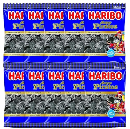 10 x HARIBO SUPER PIRATOS LAKRITZ 340g von HARIBO