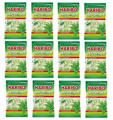 12 Beutel Haribo Air-Drops Air Drops Euka Menthol a 100g 12 Beutel Haribo Air-Drops Air Drops Euka Menthol a 100g von HARIBO