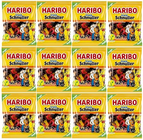 12 Tüten Haribo Crazy Schnuller a 175g (12x175g) von HARIBO
