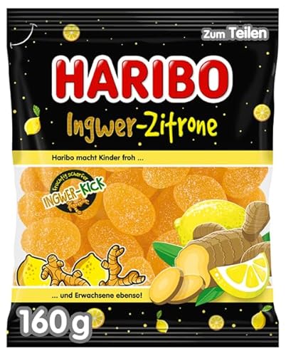 12 Tüten Haribo Ingwer Zitrone a 160g (12 x 160g) von HARIBO