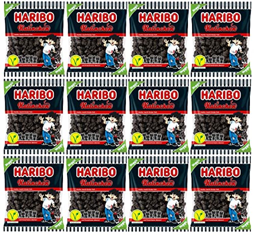 12 Tüten Haribo Katinchen a 175g Veggie Lakritz Katzen 12 Tüten Haribo Katinchen a 175g Veggie Lakritz Katzen von HARIBO