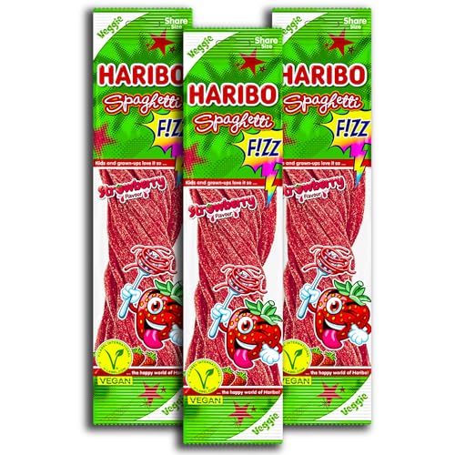 3 er Haribo Spahetti Fizz Strowberry 3 x 200g 3 er Haribo Spahetti Fizz Strowberry 3 x 200g von HARIBO