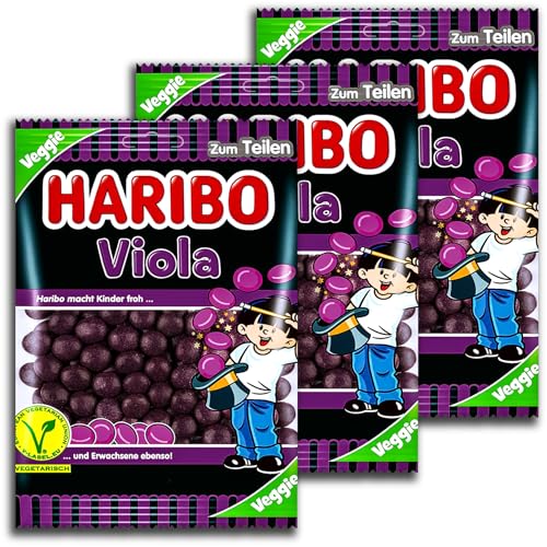 3 er Haribo Viola vegetarisch 3 x 125g Lakritz-Dragees mit Veilchengeschmack 3 er Haribo Viola vegetarisch 3 x 125g Lakritz-Dragees mit Veilchengeschmack von HARIBO