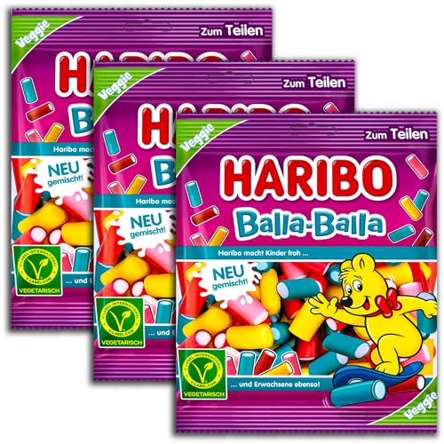 3 er Pack Haribo Balla Balla neues Mischung 3 x 160g von HARIBO