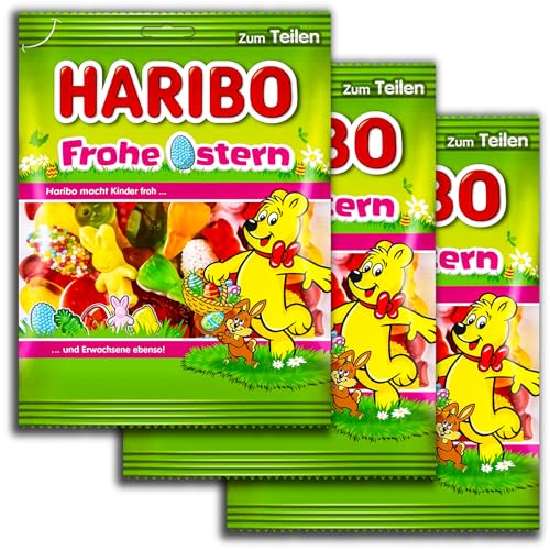 3 er Pack Haribo Frohe Ostern 3 x 200g Fruchtgummi von HARIBO