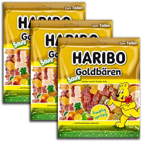 3 er Pack Haribo Goldbären Die Sauren 3 x 175g von HARIBO