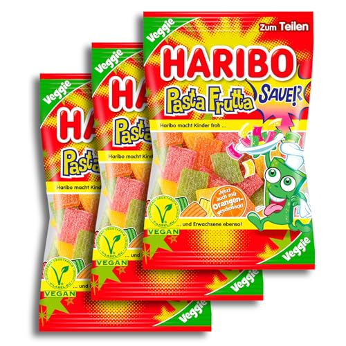 3 er Pack Haribo Pasta Frutta sauer vegan 3 x 160g von HARIBO
