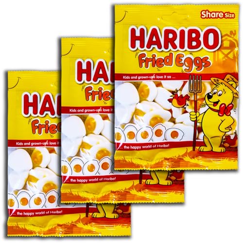 3 er Pack Haribo Spiegeleier Fried Eggs 3 x 140 g 3 er Pack Haribo Spiegeleier Fried Eggs 3 x 140 g von HARIBO