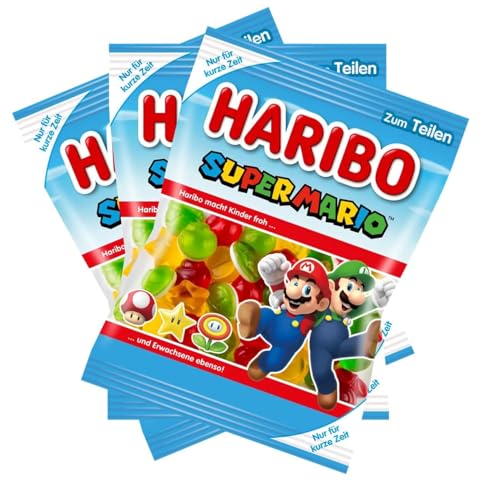 3 er Pack Haribo Super Mario Special Edition Fruchtgummi mit Schaumzucker 3 x 175g 3 er Pack Haribo Super Mario Special Edition Fruchtgummi mit Schaumzucker 3 x 175g von HARIBO