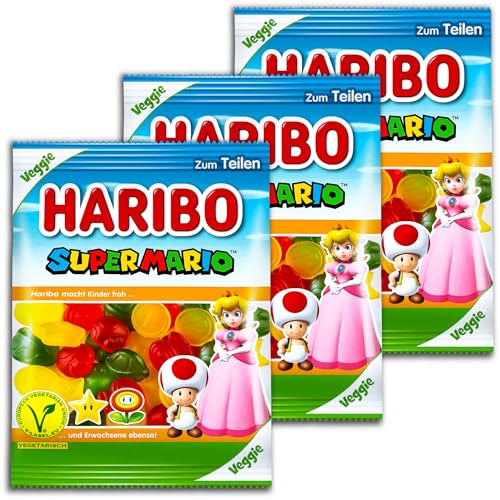3 er Pack Haribo Super Mario veggie 3 x 175g 3 er Pack Haribo Super Mario veggie 3 x 175g von HARIBO