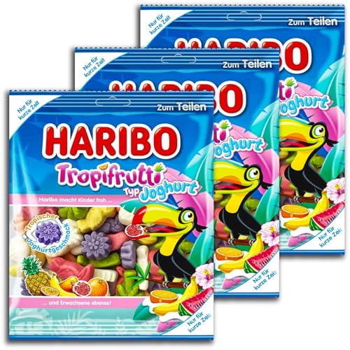 3 er Pack Haribo Tropifrutti Typ Joghurt 3 x 160g Schaumzuckermischung mit Joghurtgeschmack 3 er Pack Haribo Tropifrutti Typ Joghurt 3 x 160g Schaumzuckermischung mit Joghurtgeschmack von HARIBO