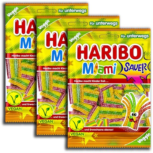 3 er Pack Haribo Unterwegs Miami Fizz Fruchtgummis 3 x 85 g 3 er Pack Haribo Unterwegs Miami Fizz Fruchtgummis 3 x 85 g von HARIBO