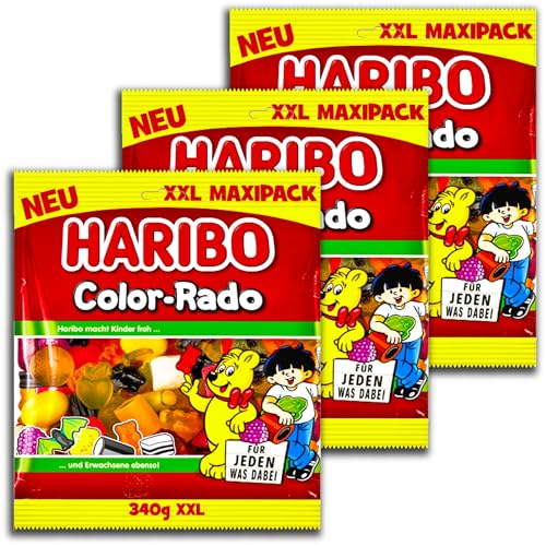 3 er Pack Haribo XXL Color-Rado 3 x 340 g Maxipack von HARIBO