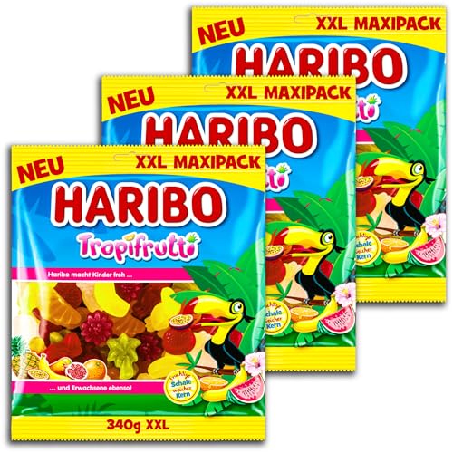 3 er Pack XXL Haribo Tropifrutti Maxipack 3 x 340 g von HARIBO