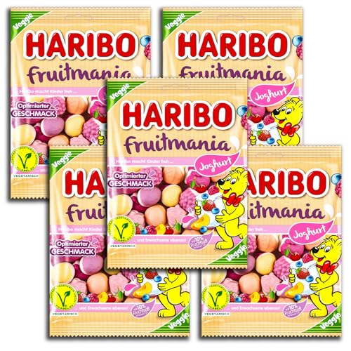 5 er Pack Haribo Fruitmania Joghurt vegetarisch 5 x 160g von HARIBO