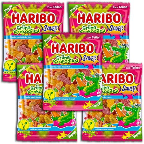 5 er Pack Haribo Grüne Krokodile Sauer 5 x 175 g 5 er Pack Haribo Grüne Krokodile Sauer 5 x 175 g von HARIBO