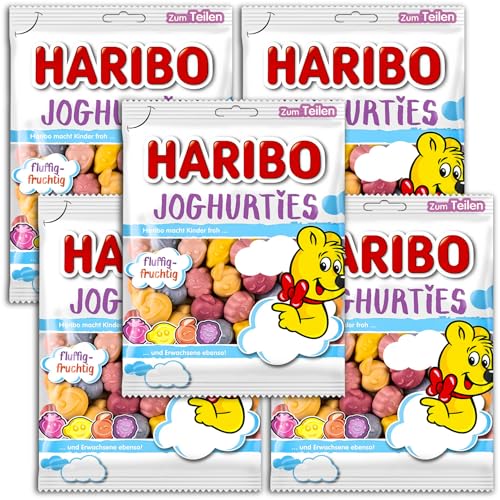 5 er Pack Haribo Joghurties 5 x 160g Fruchtgummi mit Magermilchjoghurtpulver 5 er Pack Haribo Joghurties 5 x 160g Fruchtgummi mit Magermilchjoghurtpulver von HARIBO