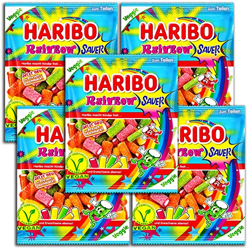 5 er Pack Haribo Rainbow sauer vegan 5 x 160g 5 er Pack Haribo Rainbow sauer vegan 5 x 160g von HARIBO