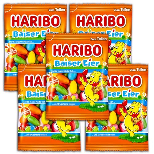 5 er Set Haribo Baiser-Eier Ostereier 5 x 175 g 5 er Set Haribo Baiser-Eier Ostereier 5 x 175 g von HARIBO
