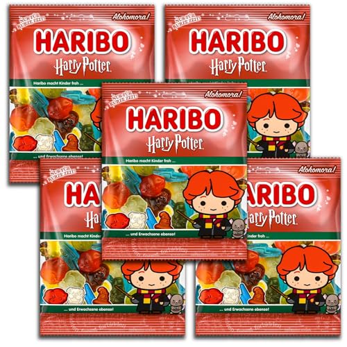 5er Pack Haribo Harry Potter Ron Weasley 5x 160g Fruchtgummi-Mischung 5er Pack Haribo Harry Potter Ron Weasley 5x 160g Fruchtgummi-Mischung von HARIBO