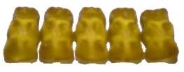 Gelbe Gummibären von Haribo Geschmacksrichtung Zitrone - 100g von HARIBO