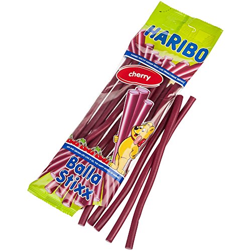 HARIBO Balla Stixx (ehemals Balla Balla) Kirsch, Gummibärchen, Weingummi, Fruchtgummi, 200 g von HARIBO