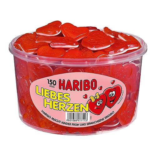 Haribo Liebesherzen Fruchtgummi 150 Stück von HARIBO