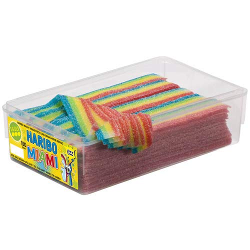 HARIBO Miami Sauer Fruchtgummi Streifen sauer 3 Dosen HARIBO Miami Sauer Fruchtgummi Streifen sauer 3 Dosen von HARIBO