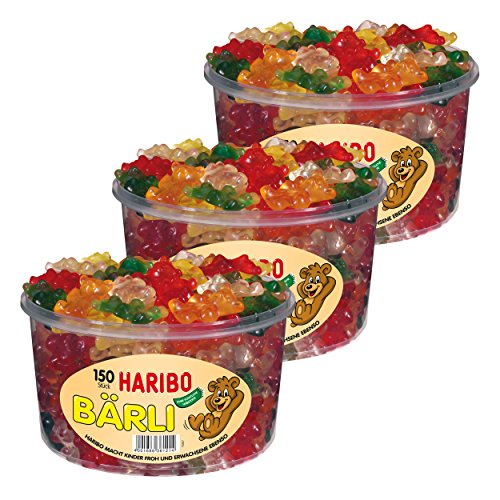 Haribo Bärli, 3er Set, Gummibärchen, Weingummi, Fruchtgummi, Große Bären Haribo Bärli, 3er Set, Gummibärchen, Weingummi, Fruchtgummi, Große Bären von HARIBO
