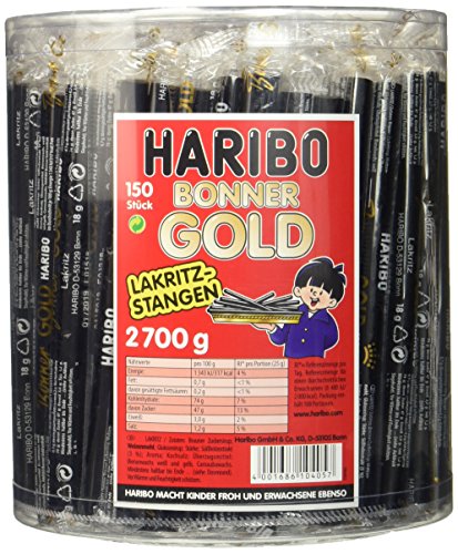 Haribo Bonner Gold 150 Stangen, 2700 g Haribo Bonner Gold 150 Stangen, 2700 g von HARIBO
