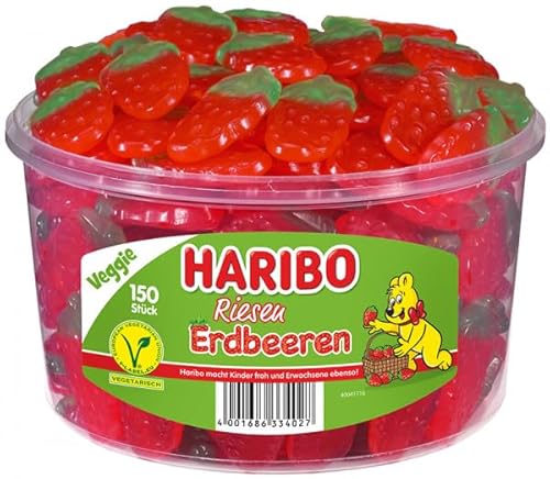 Haribo Dose 100er, Riesen-Erdbeeren von HARIBO