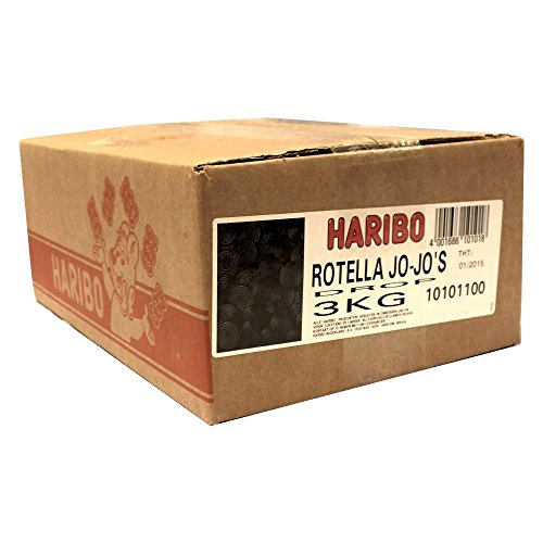 Haribo Drop Rotella Jo-Jo's 3000g Karton (Lakritz-Schnecken) von HARIBO