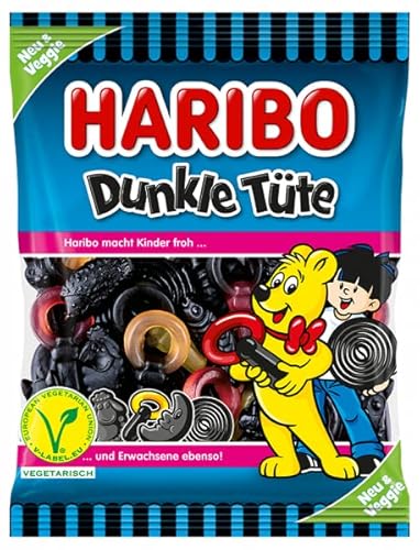 Haribo Dunkle Tüte 3 x 175 g Lakritzmischung Haribo Dunkle Tüte 3 x 175 g Lakritzmischung von HARIBO