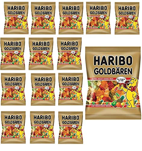 Haribo Goldbären Gummibärchen, 15 x 100g Beutel, 1,5 kg von HARIBO