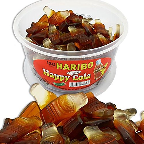Haribo Happy Cola, Dose, 150 Stück, 1200g von HARIBO