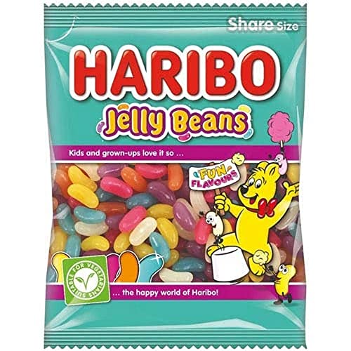 Haribo Jelly Beans Beutel mit lustigen Aromen, 12 x 160 g von HARIBO
