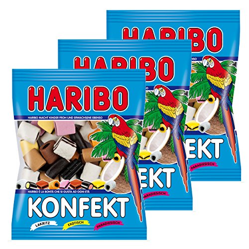 Haribo Konfekt, Caramelle Gommose alla Frutta, Confetti, 3 Sacchetti da 200g von HARIBO