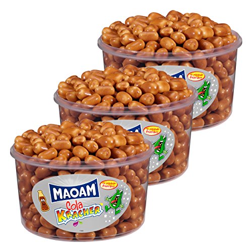 Haribo Maoam, 3er Pack, Cola Kracher, Dragees, Kaubonbon, 3600g Dosen Haribo Maoam, 3er Pack, Cola Kracher, Dragees, Kaubonbon, 3600g Dosen von HARIBO