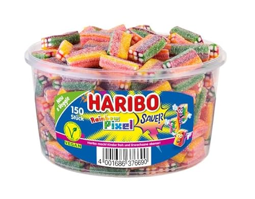 Haribo Rainbow Pixel Veggie Runddose 1200g Haribo Rainbow Pixel Veggie Runddose 1200g von HARIBO