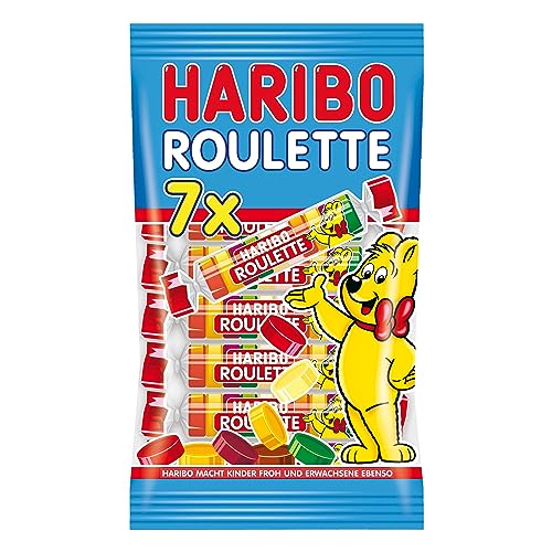 Haribo Roulette, Fruchtgummi, Gummibärchen, Weingummi, Süßigkeit, Tüte, 175g Haribo Roulette, Fruchtgummi, Gummibärchen, Weingummi, Süßigkeit, Tüte, 175g von HARIBO