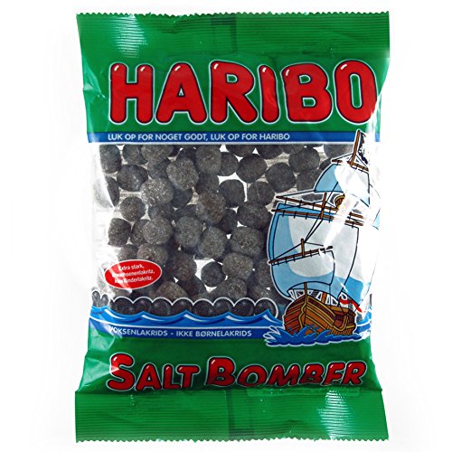 Haribo Saltbomber 325g Extrastarkes gezuckertes Salzlakritz von HARIBO