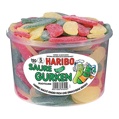 Haribo Saure Gurken, 6er Pack (6 x 1.4 kg Dose) von HARIBO