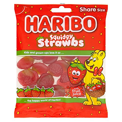 Haribo Squidgy Strawbs 3 x 140g von HARIBO