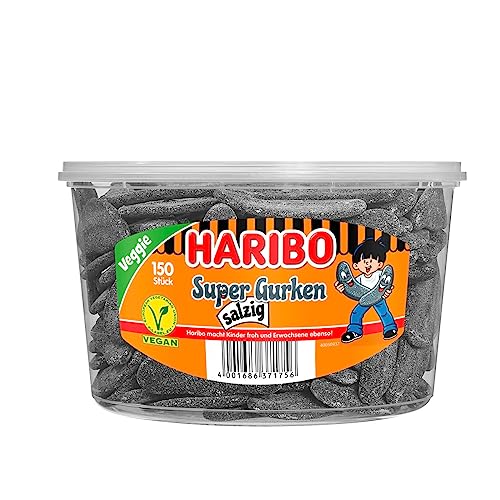 Haribo Super Gurken salzig Veggie, (1 x 1.35 kg) von HARIBO